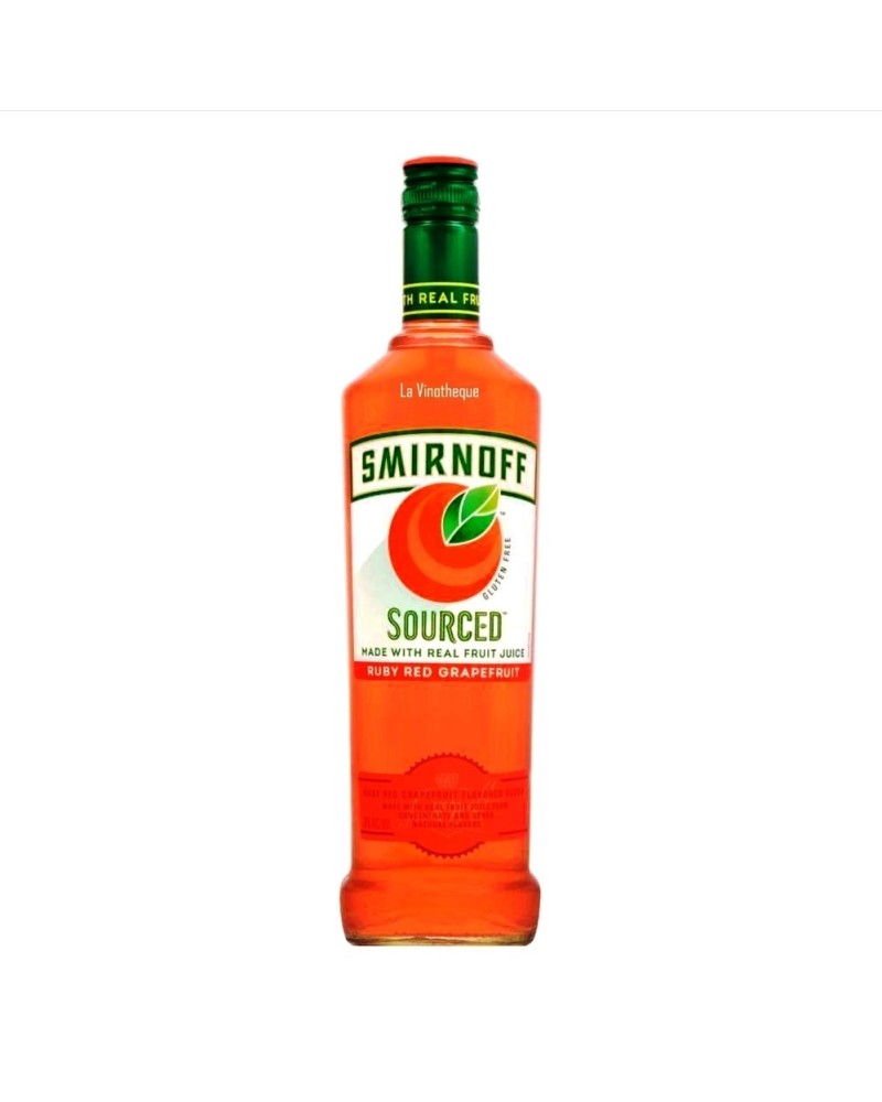 Smirnoff Sourced Vodka Ruby Red Grapefruit Gluten Free 1Lt - 