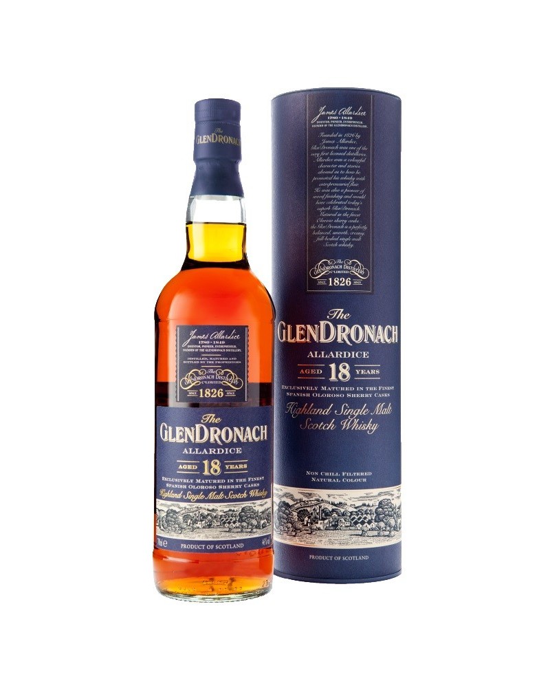 Glendronach Scotch Single Malt 18 Year Allardice 750ml - 