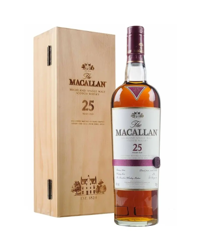 The Macallan 25 Year Sherry Oak Scotch Single Malt 750ml - 
