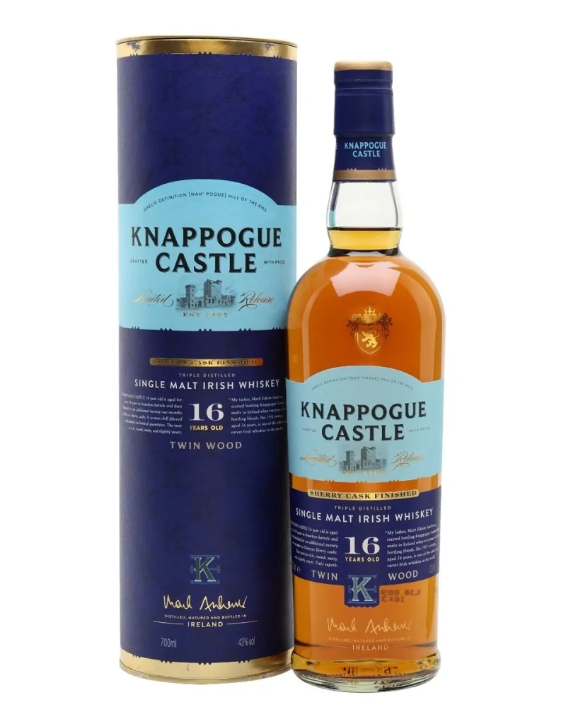 Knappogue Castle Irish Whiskey Single Malt 16 Year 750ml - 