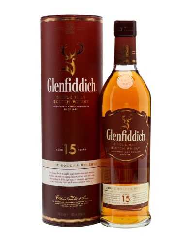 Glenfiddich Scotch Single Malt 15YR Unique Solera Reserva 750ml - 