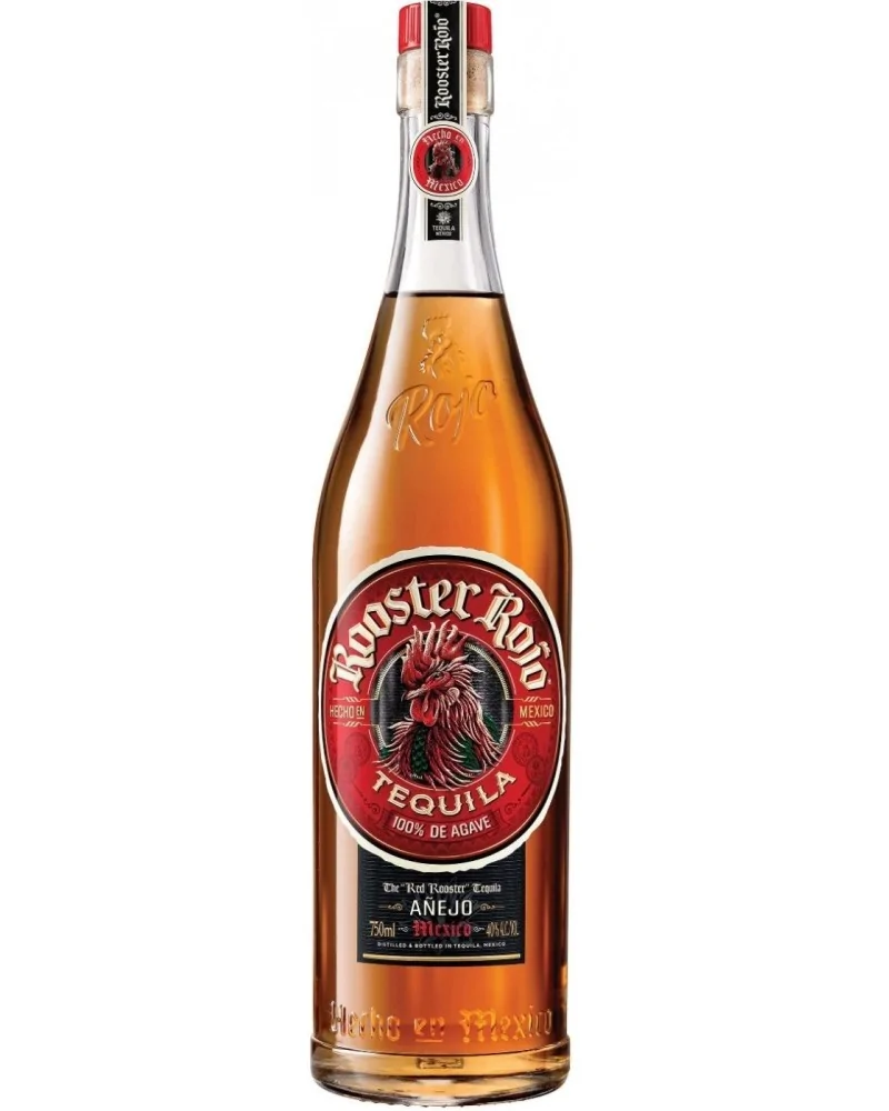 Rooster Rojo Tequila Anejo 750ml - 