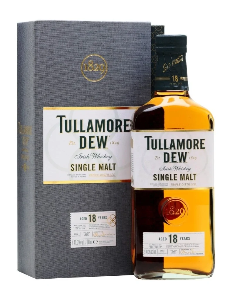 Tullamore Dew Irish Whiskey Single Malt 18 Year 750ml - 