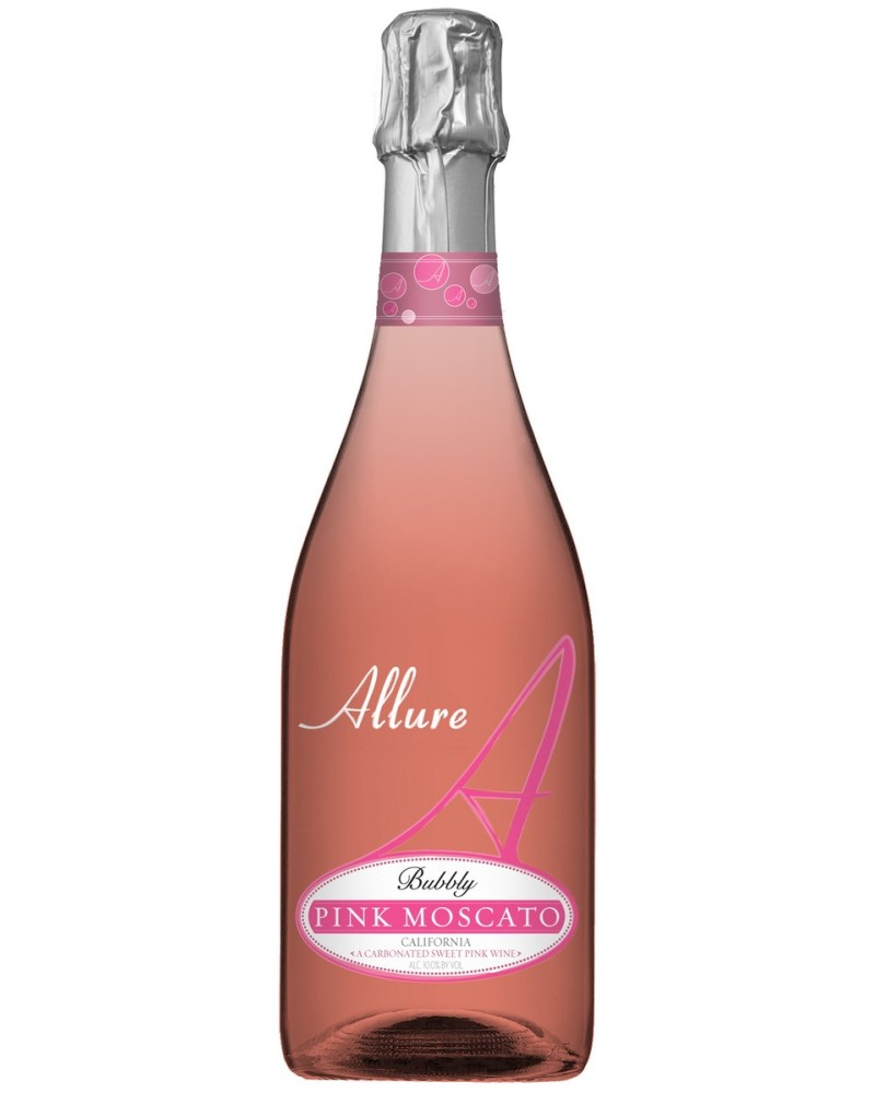 Allure Bubbly Pink Moscato Split bottles 12 pks 187ml - 