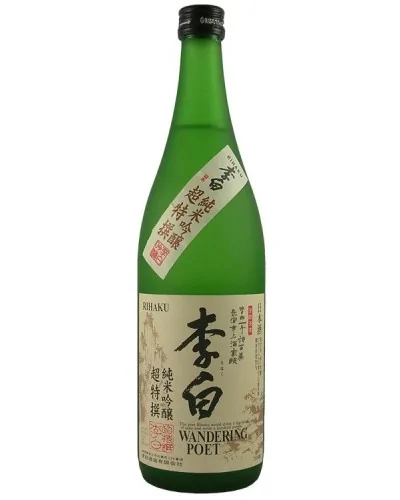 Rihaku Sake Junmai Ginjo Wandering Poet 720ml - 