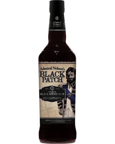 Admiral Nelson's Rum Black Spiced Black Patch 750ml - 