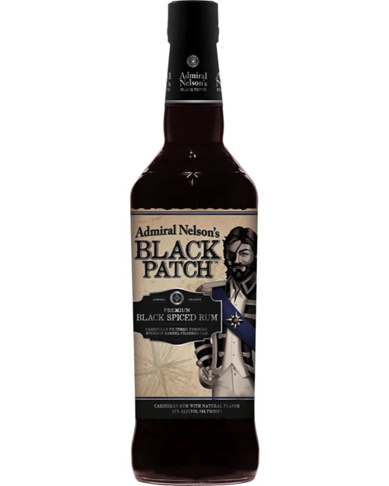 Admiral Nelson's Rum Black Spiced Black Patch 750ml - 