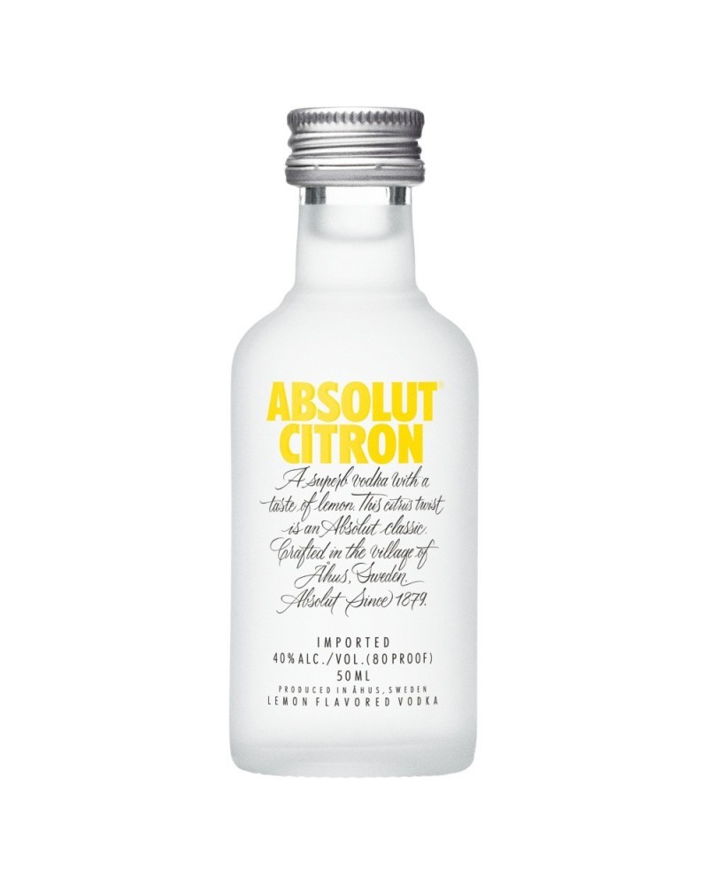 Absolut Vodka Citron 12 mini bottles 50ml - 