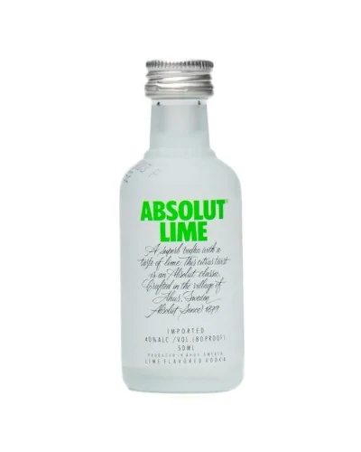 Absolut Vodka Lime 12 mini bottles 50ml - 