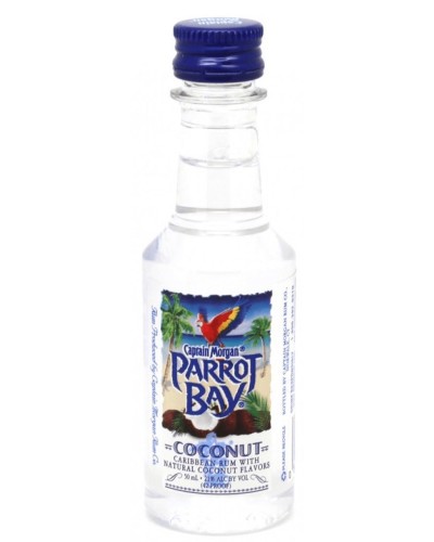 Captain Morgan Parrot Bay Rum Coconut 10 Mini Bottles 50ml - 