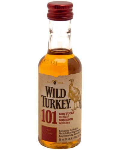 Wild Turkey Bourbon 101 Proof 12 Mini Bottles 50ml - 