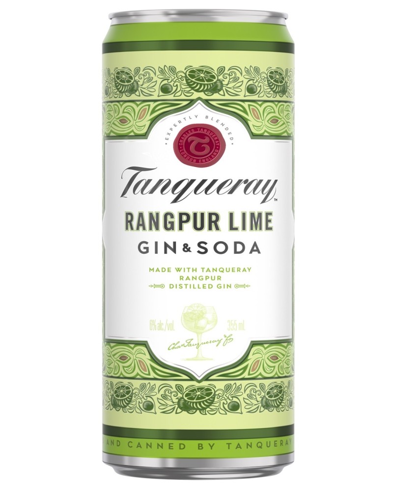 Tanqueray Gin & Soda Rangpur Lime 355ml (12Pk Cans) - 