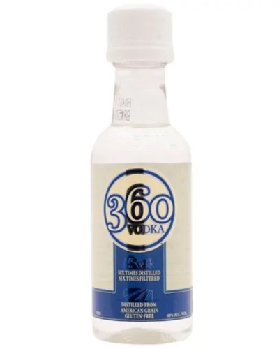 360 Vodka 20 Mini Bottles 50ml - 