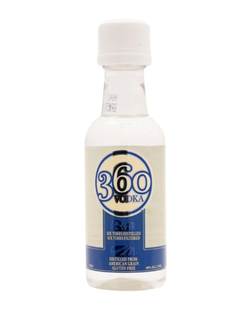 360 Vodka 20 Mini Bottles 50ml - 