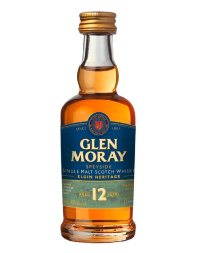 Glen Moray Scotch Single Malt Heritage 12 Year 12 Mini Bottles 50ml - 