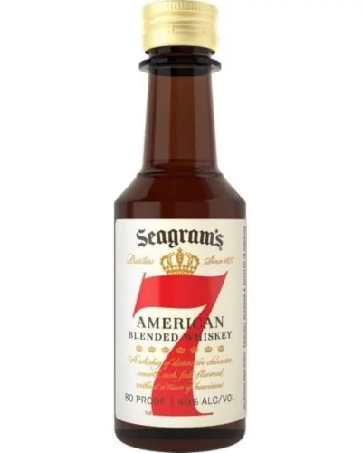 Seagram's 7 Crown Blended Whiskey 24 Mini Bottles 50ml - 