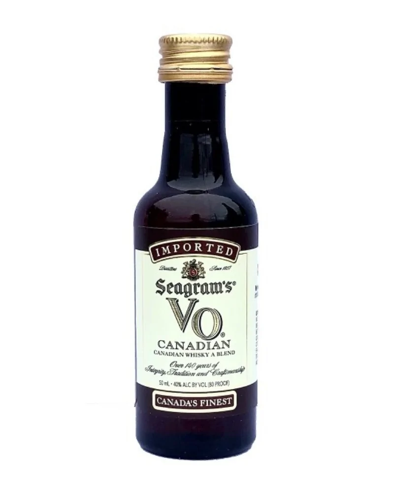 Seagram's Vo Canadian Whiskey 24 Mini Bottles 50ml - 