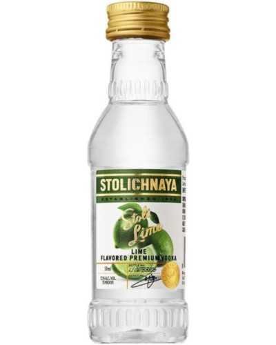 Stolichnaya Vodka Lime 24 Mini Bottles 50ml - 