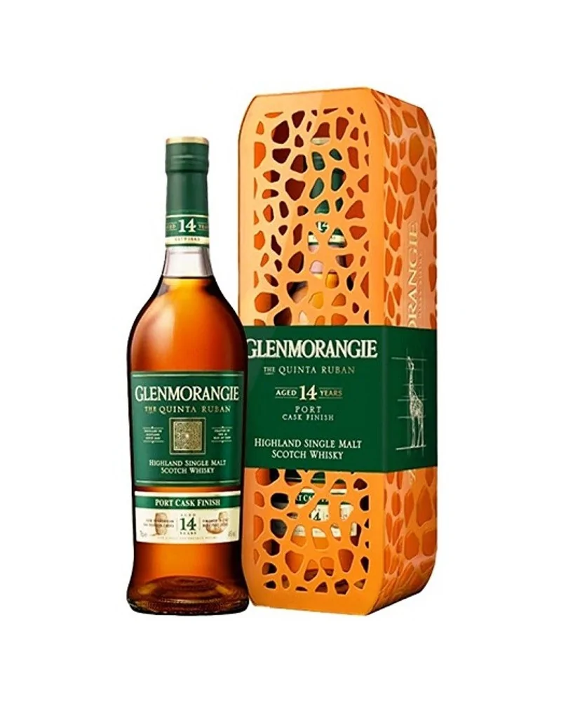 Glenmorangie Scotch Single Malt 14 Year The Quinta Ruban with Giraffe Tin Box 750ml - 