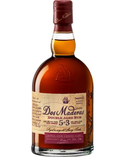 Dos Maderas, 5+3 Years Old Cask & Barrel Superior Reserve Rum 750ml - 