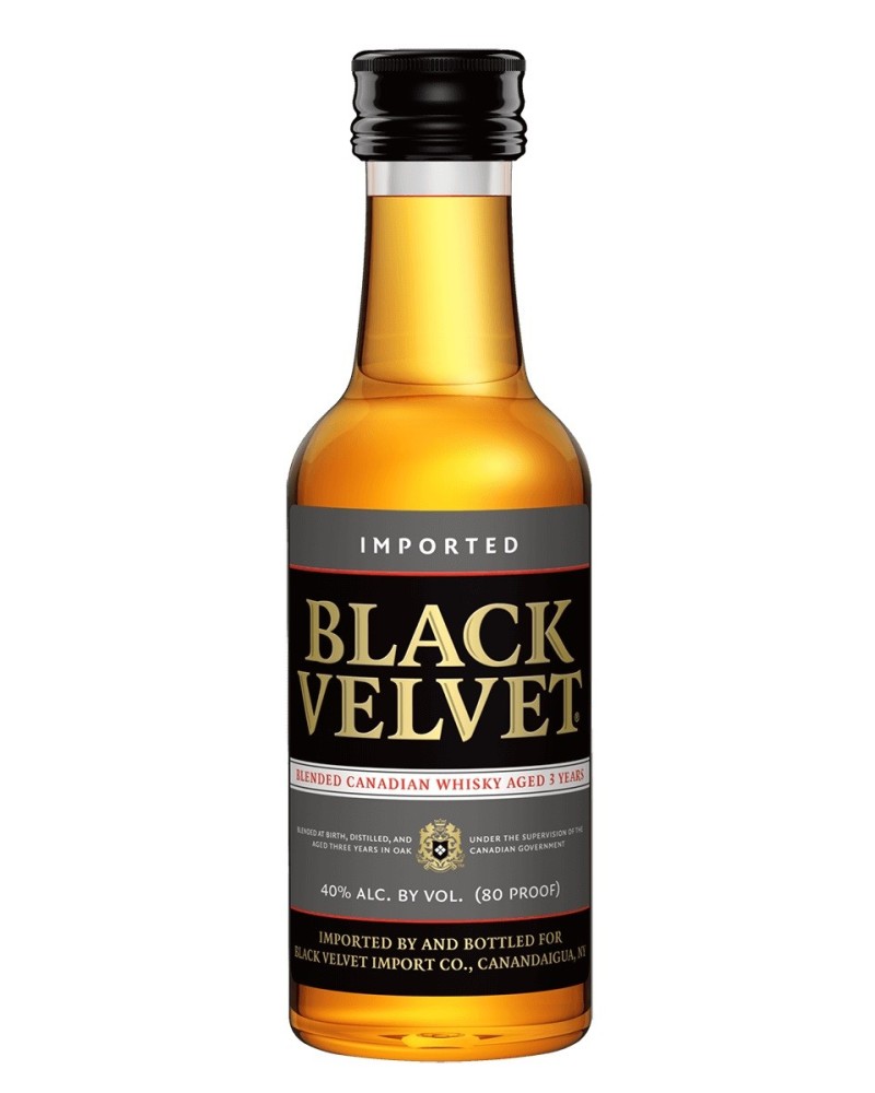 Black Velvet, Blended Canadian Whisky 30 Mini Bottles 50ml - 