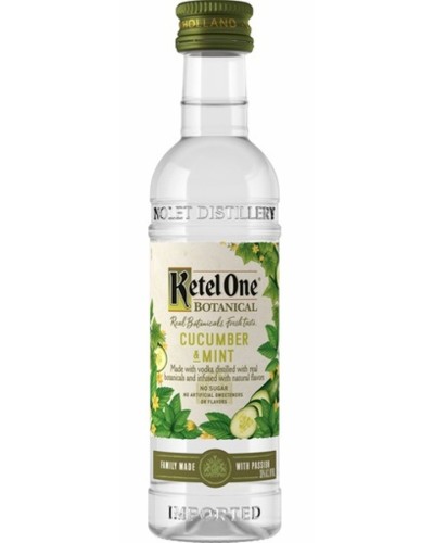 Ketel One Botanical Cucumber & Mint Vodka 12 Mini Bottles 50ml - 