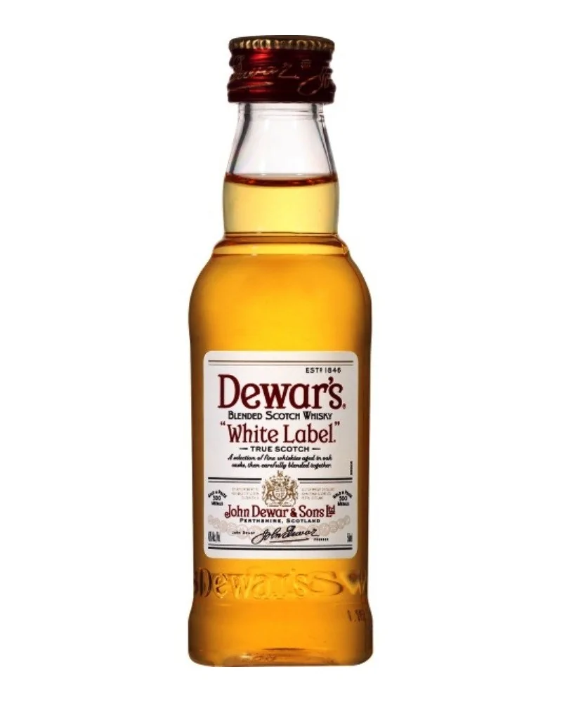 Dewar's White Label Blended Scotch Whisky 20 Mini Bottles 50ml - 