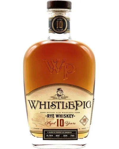 WhistlePig 10 Years Old Straight Rye Whiskey 100 Proof 750ml - 