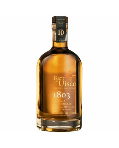 Barr An Uisce Irish Whiskey Single Malt 10 Year 1803 750ML - 