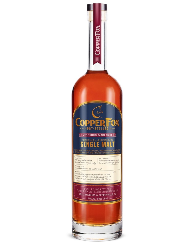 Copper Fox Distillery, Apple Brandy 750ml - 