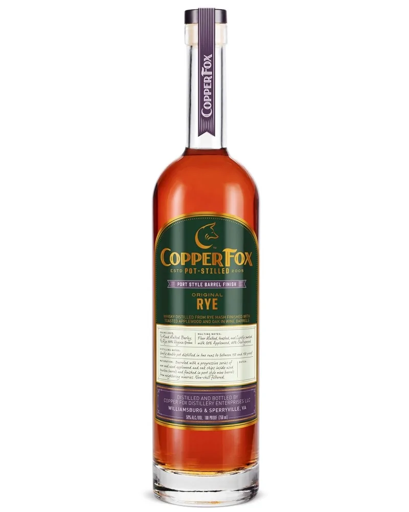 Copper Fox Distillery Port Style Rye Whisky 750ml - 