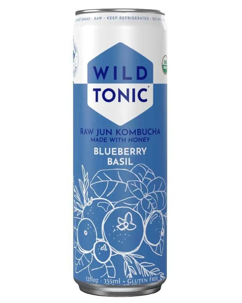 Wild Tonic Blueberry Basil Jun Kombucha 355ml - 
