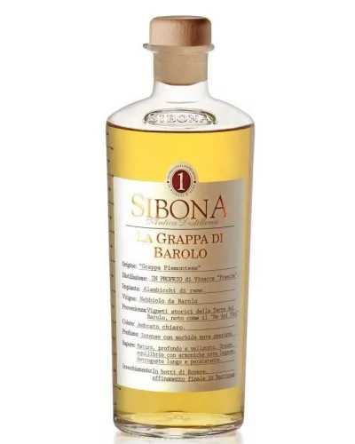 Sibona La Grappa di Barolo 1L - 