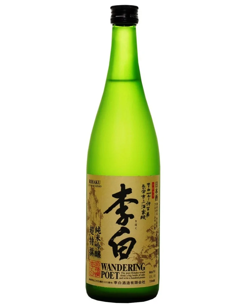 Rihaku Shuzo Wandering Poet Junmai Ginjo 720ml - 