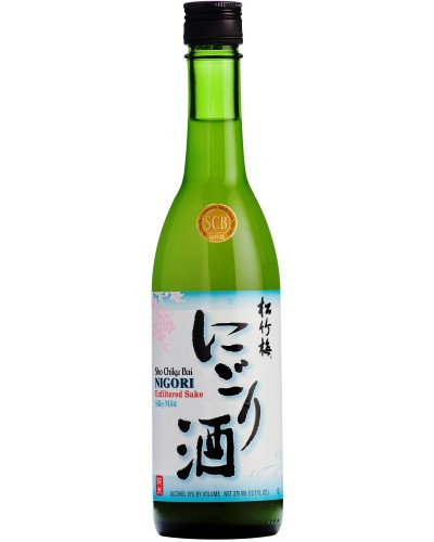 Sho Chiku Bai Nigori Silky Mild Unfiltered Sake 375ml - 