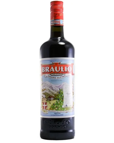 Braulio Bormio Amaro Alpino Liqueur 1L - 