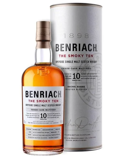 BenRiach 10 Year Old The Smoky Ten Three Cask 750ml - 