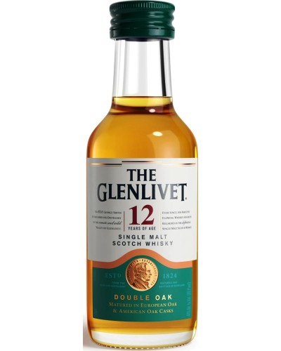 The Glenlivet Scotch Single Malt 12 Year 50ml - 
