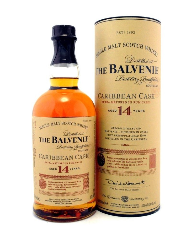 The Balvenie Scotch Single Malt 14 Year Caribbean Cask 750ml - 