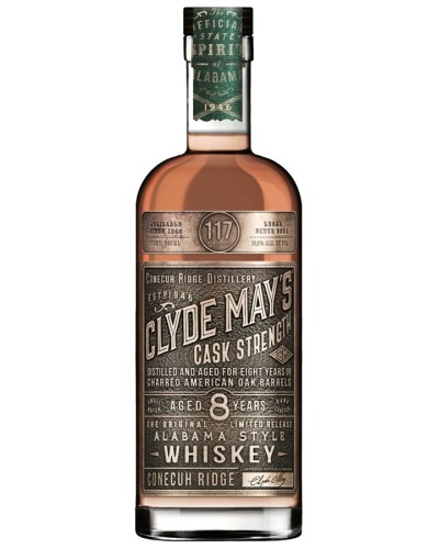 Clyde May's 8 Year Old Cask Strength Alabama 750ml - 