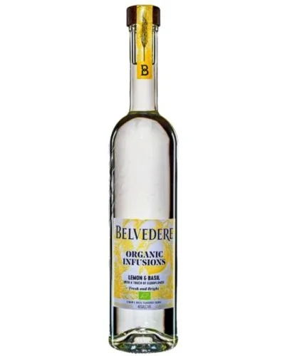 Belvedere Organic Infusions Lemon & Basil 750ml - 