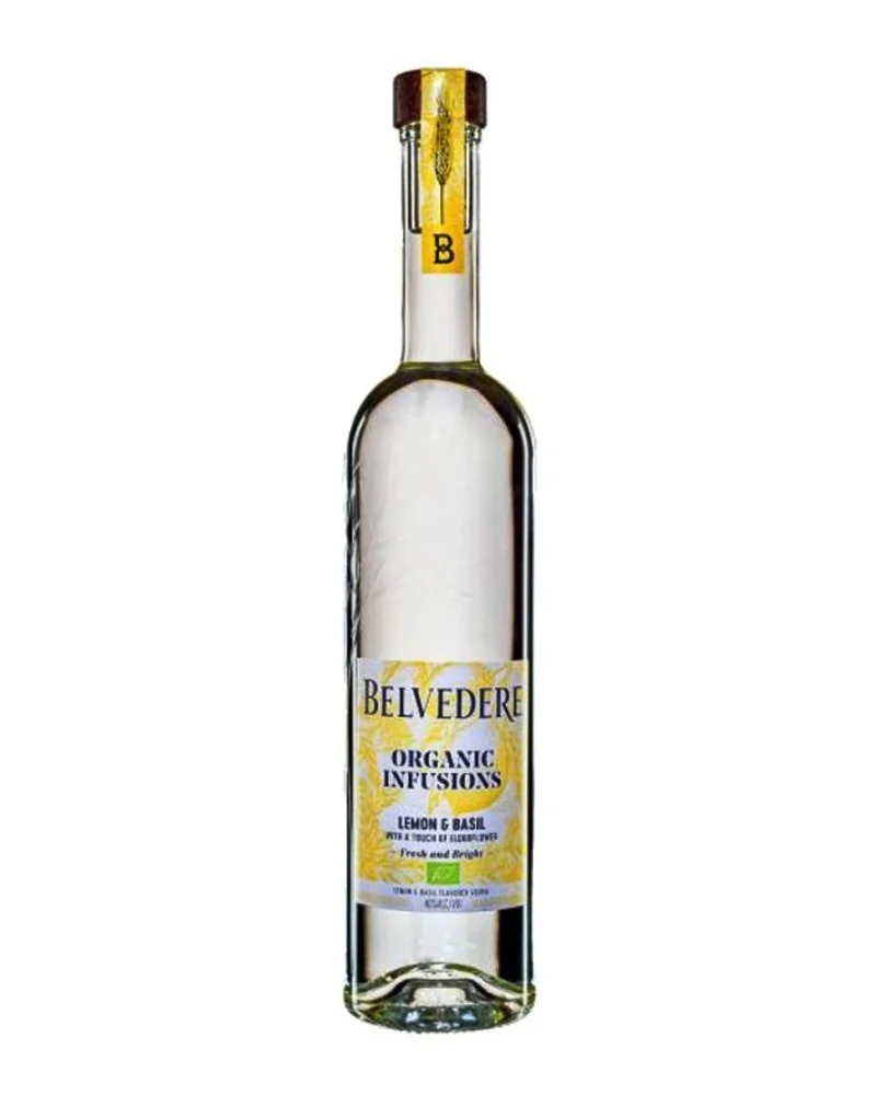 Belvedere Organic Infusions Lemon & Basil 750ml - 