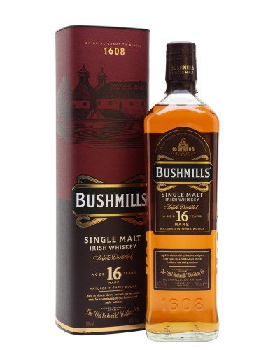 Bushmills Irish Whiskey 16 Year 750ml - 