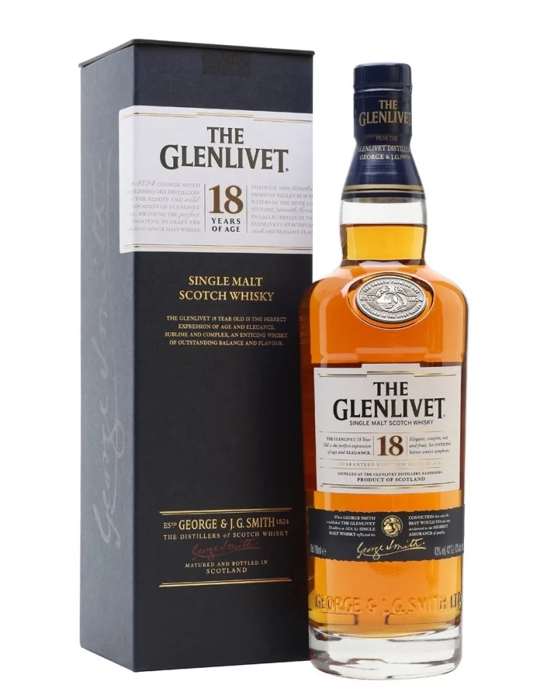 The Glenlivet Scotch Single Malt 18 Year 750ml - 