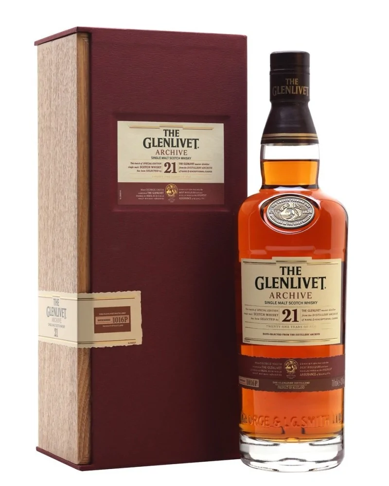 The Glenlivet Scotch Single Malt 21 Year Archive 750ml - 