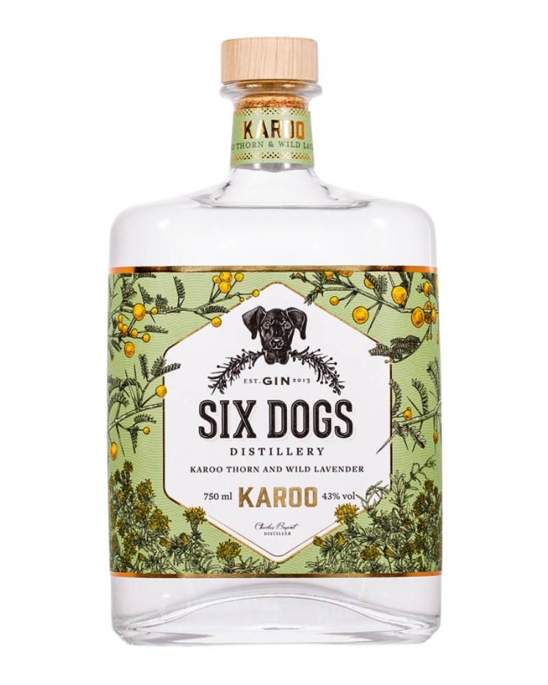 Six Dogs Distillery Karoo Gin 750ml - 