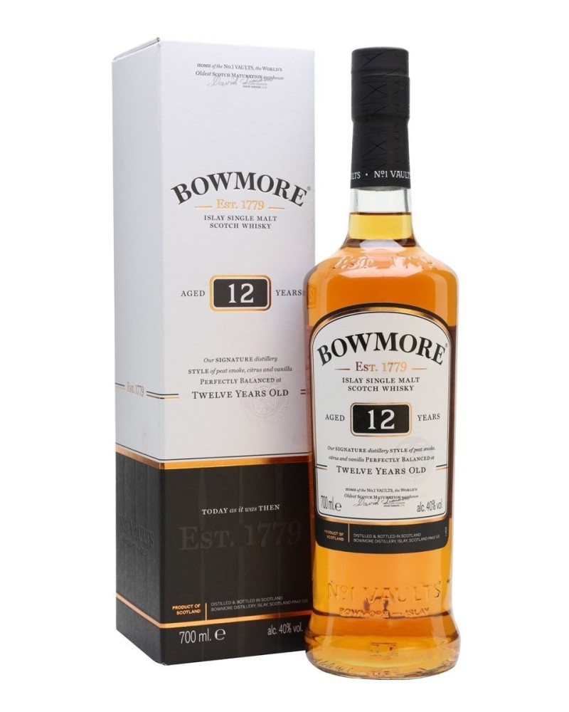 Bowmore 12 Year Old Single Malt 750ml Bowmore 12 Year Old Single Malt 750ml