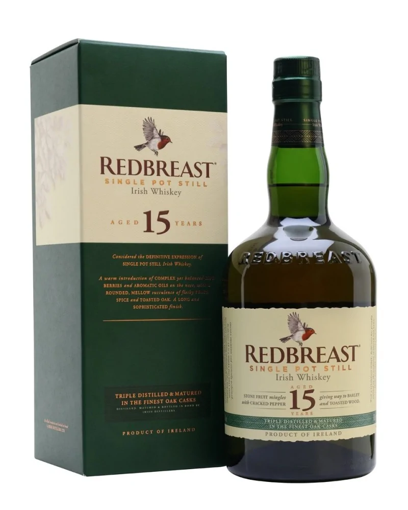 Redbreast Irish Whiskey 15 Year 750ml - 