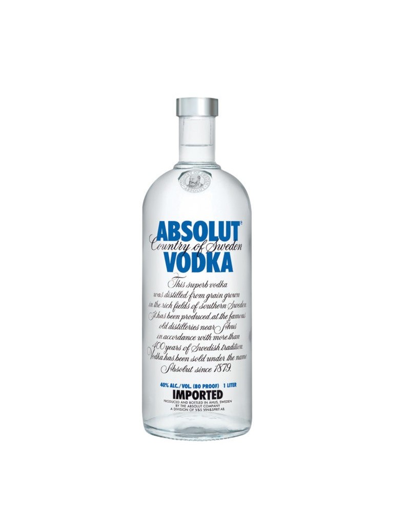 Absolut Vodka 80 Proof 1Lt - 