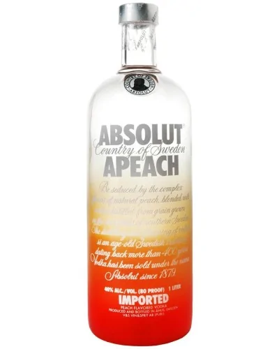 Absolut Vodka Apeach 750ml - 